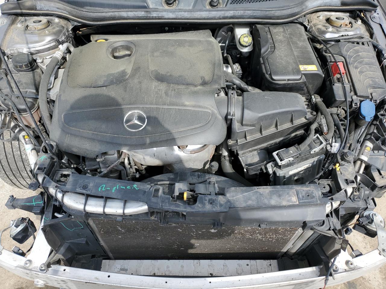 2016 Mercedes-Benz CLA-klasse VIN WDDSJ4GB1GN394549 Copart auction photo, front end / side damage thumbnail 11