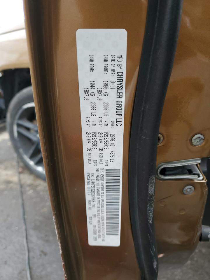 2011 Jeep Compass VIN 1J4NF5FB2BD167069 Copart auction photo, side damage thumbnail 16