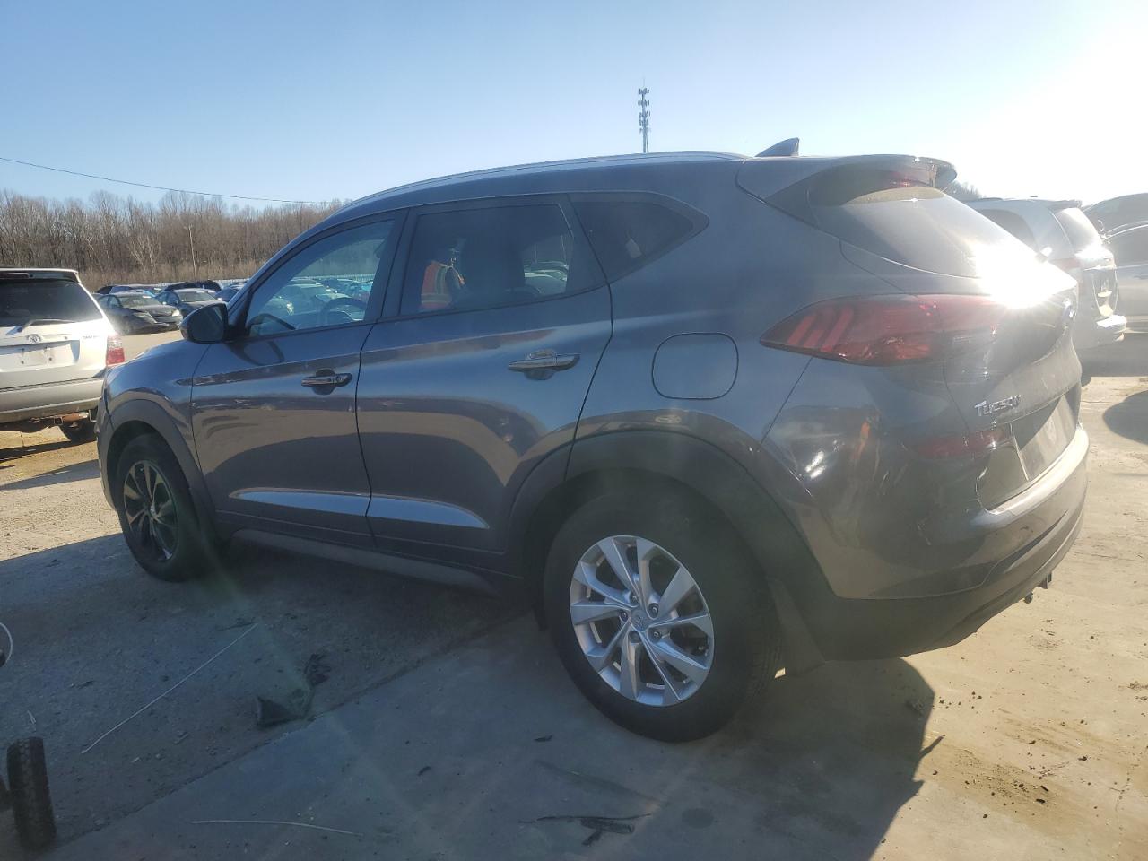2020 Hyundai Tucson VIN KM8J3CA4XLU241801 Copart auction photo, side damage thumbnail 2