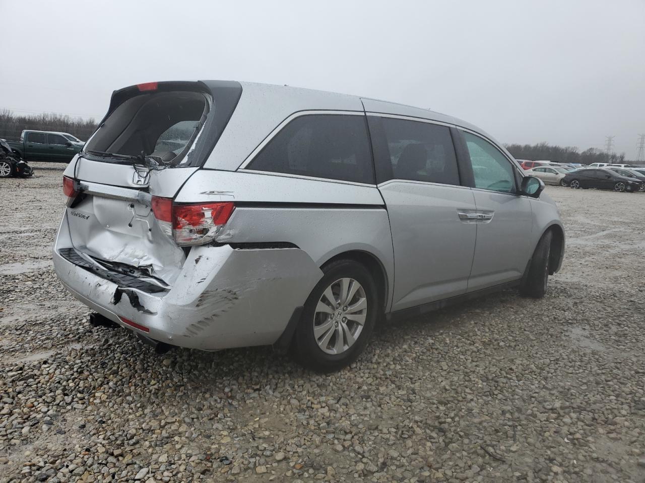 2015 Honda Odyssey VIN 5FNRL5H66FB110274 Copart auction photo, rear end damage thumbnail 3
