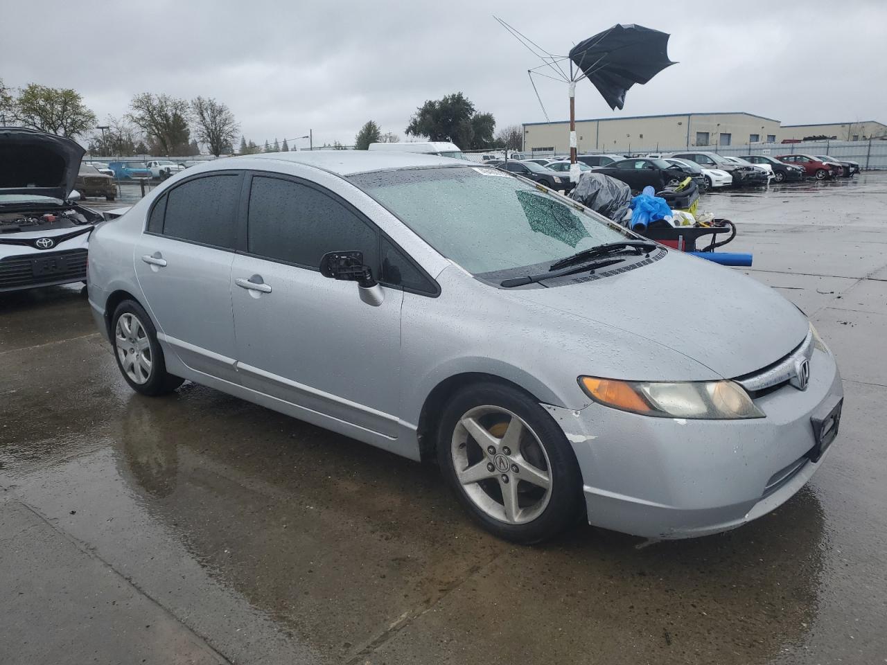 2007 Honda Civic VIN 1HGFA16587L137777 Copart auction photo, front end / rear end damage thumbnail 4