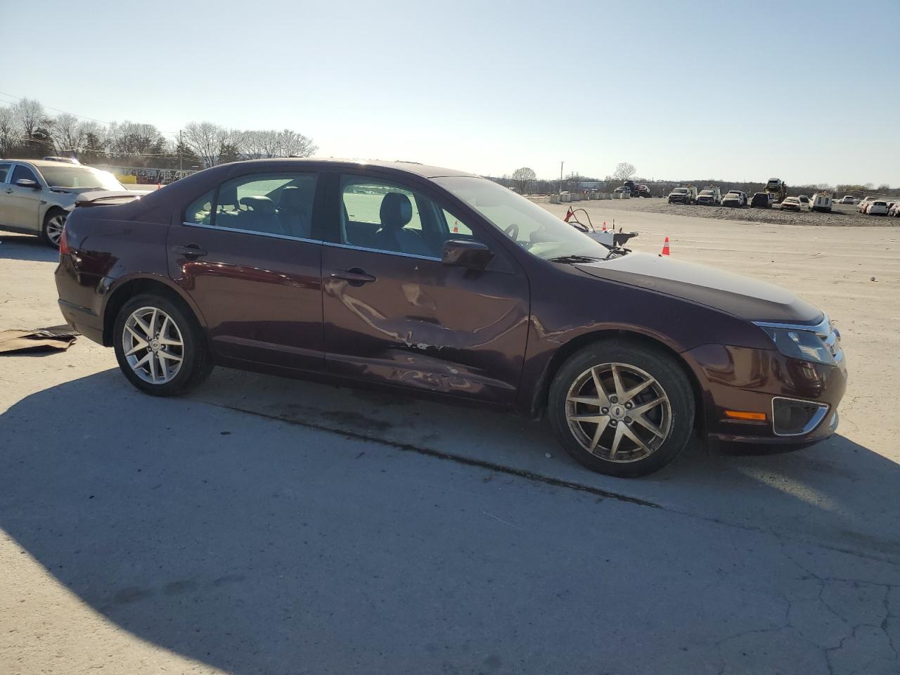2012 Ford Fusion VIN 3FAHP0JG2CR421514 Copart auction photo, rear end / side damage thumbnail 4