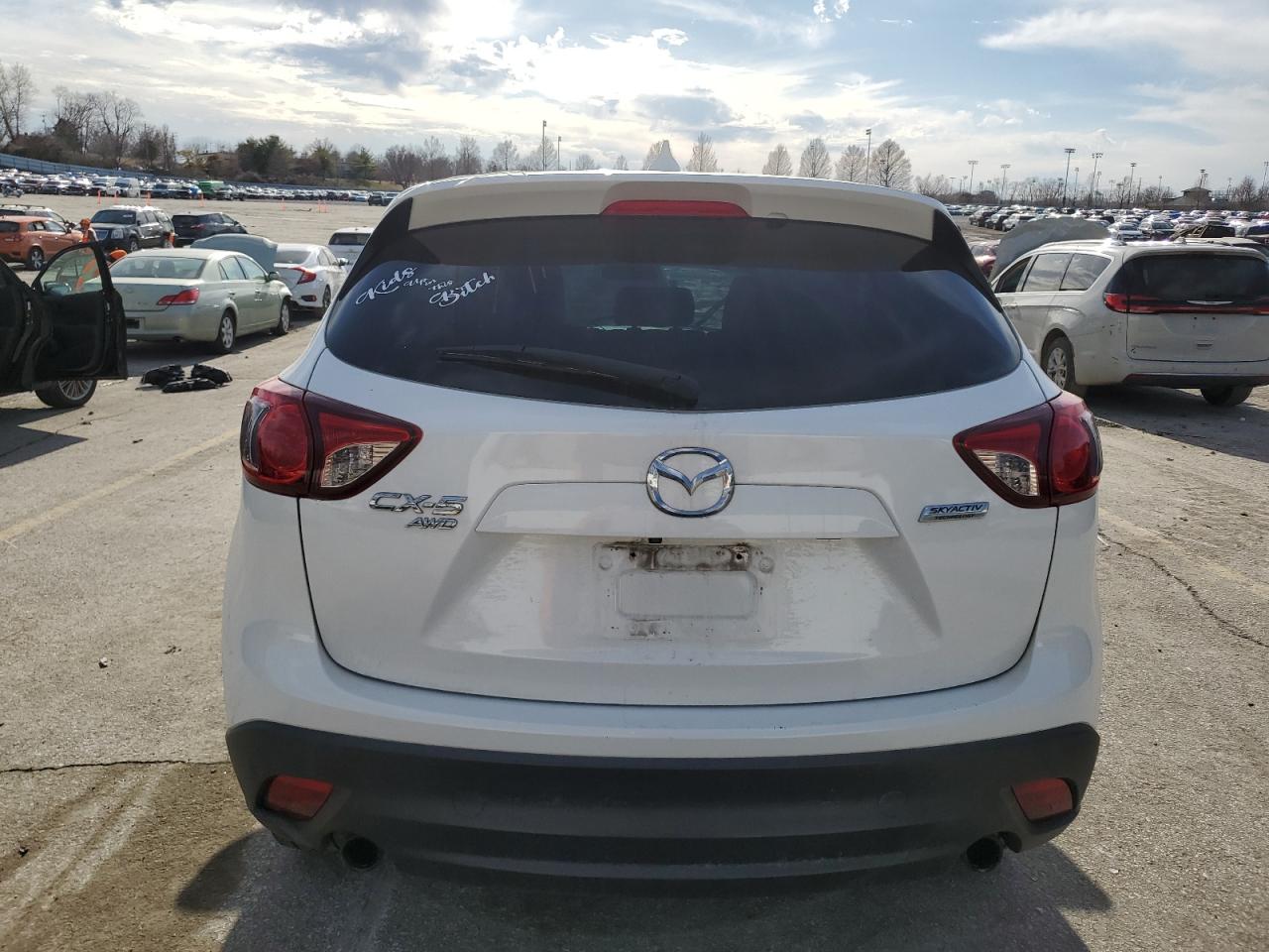 2016 Mazda CX-5 VIN JM3KE4CY8G0708291 Copart auction photo, front end / side damage thumbnail 6