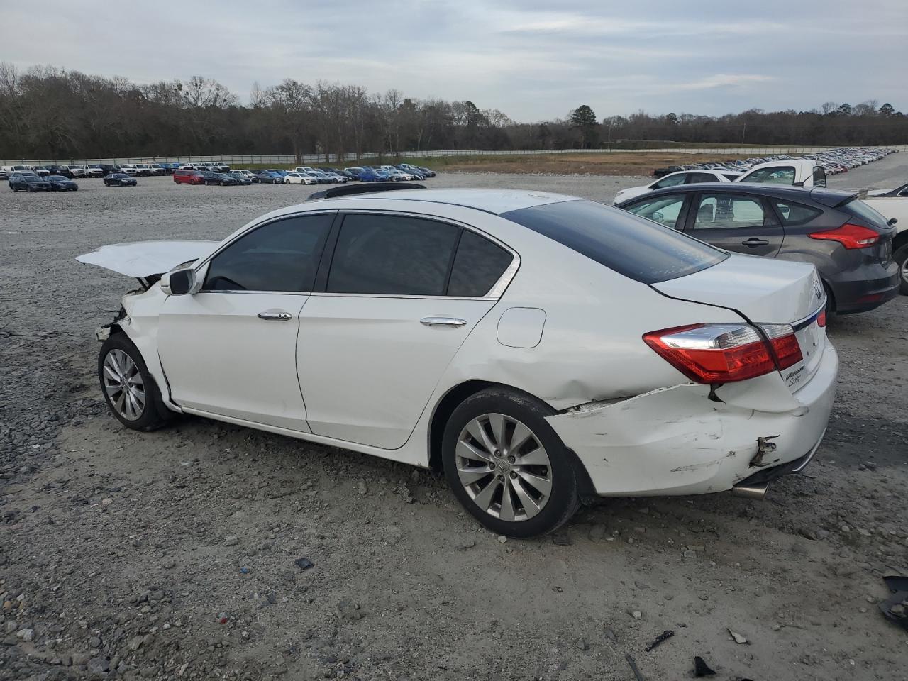 2014 Honda Accord VIN 1HGCR3F83EA007948 Copart auction photo, front end / rear end damage thumbnail 2