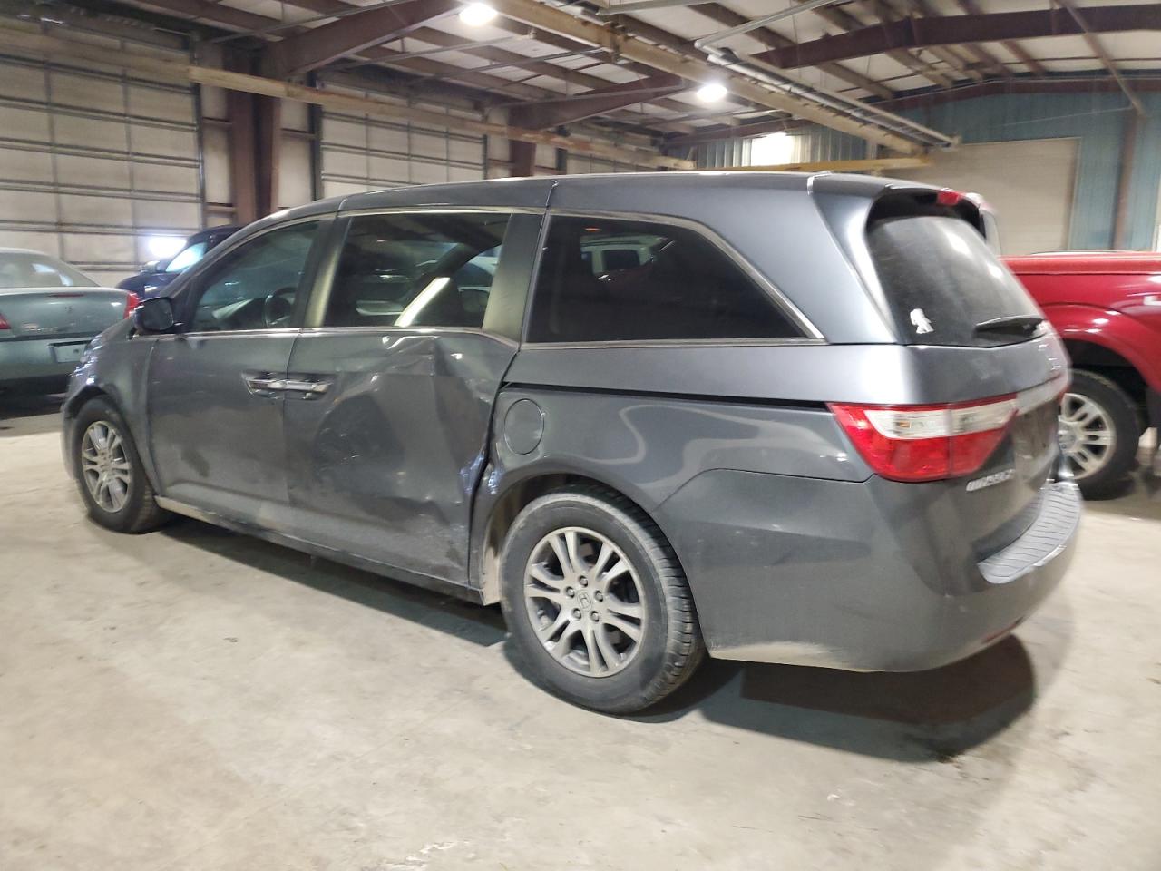 2013 Honda Odyssey VIN 5FNRL5H66DB001486 Copart auction photo, front end / side damage thumbnail 2