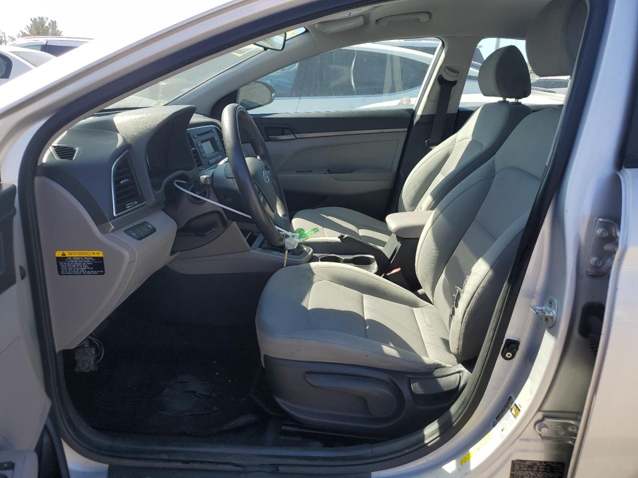 2017 Hyundai Elantra VIN KMHD74LF8HU075386 Copart auction photo, burn - engine / rear end damage thumbnail 7
