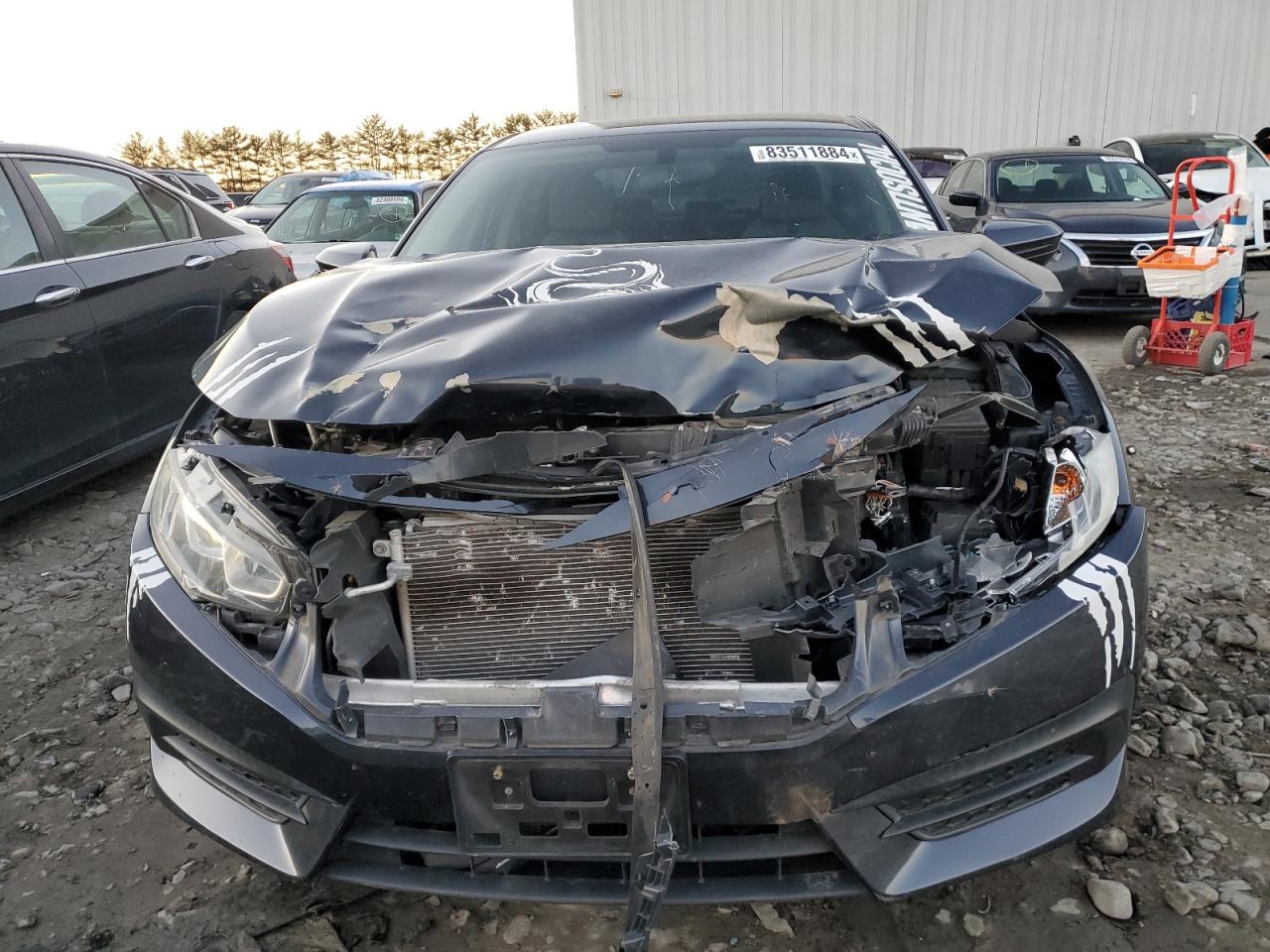 2018 Honda Civic VIN 2HGFC2F59JH533348 Copart auction photo, front end damage thumbnail 5