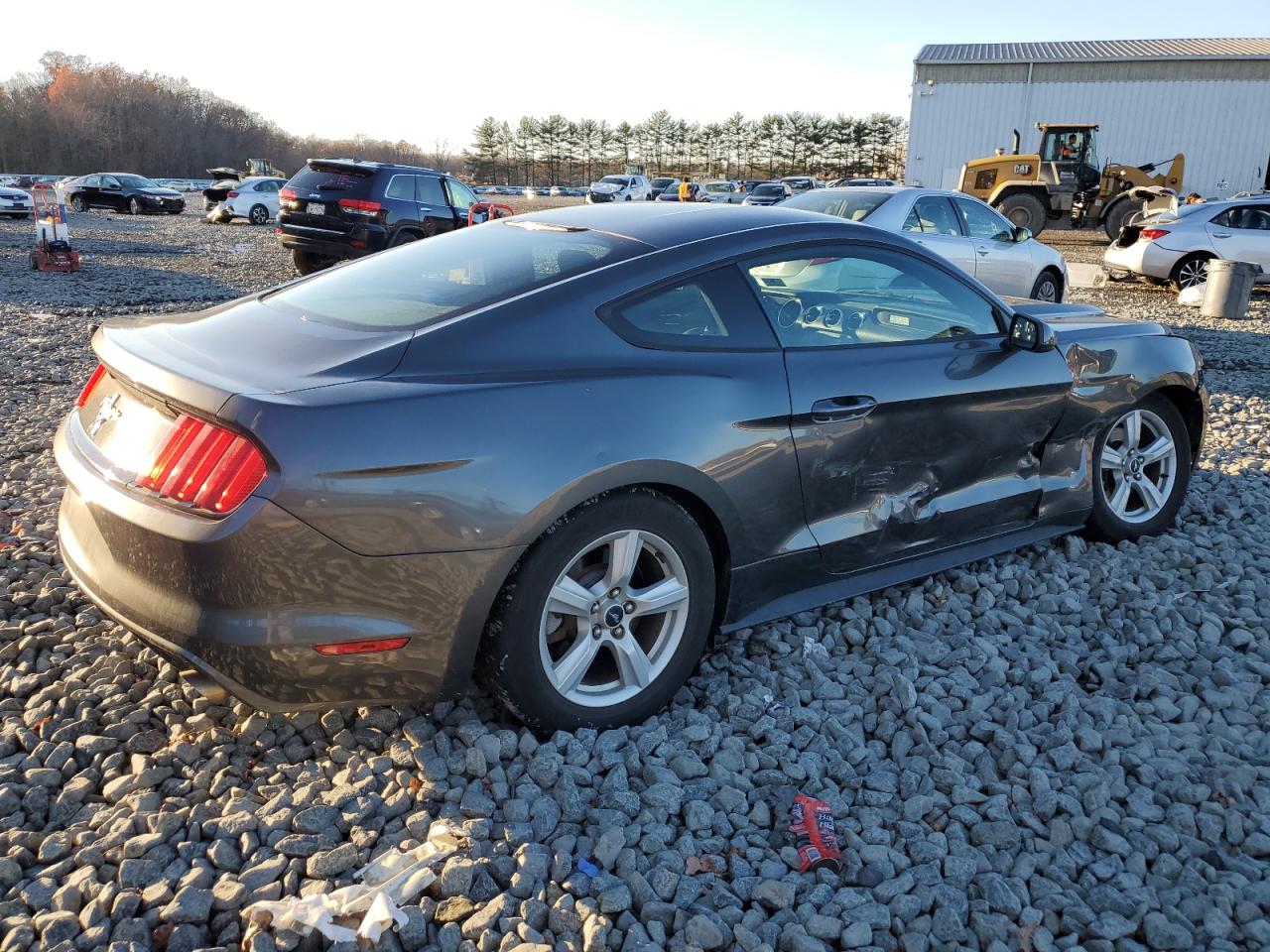 2015 Ford Mustang VIN 1FA6P8AM4F5427110 Copart auction photo, side / undercarriage damage thumbnail 3