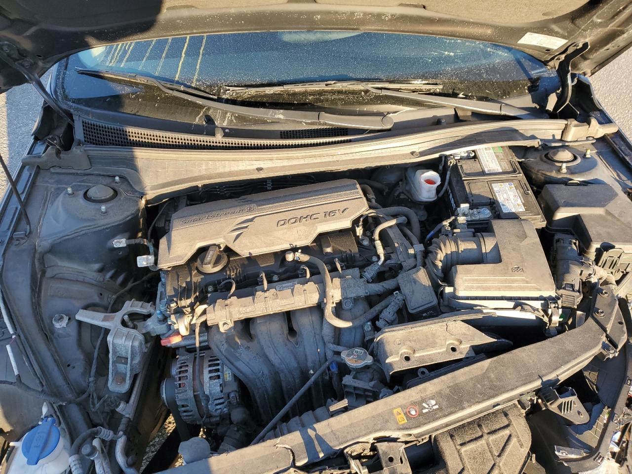 2021 Hyundai Elantra VIN 5NPLM4AG4MH045603 Copart auction photo, front end / side damage thumbnail 11
