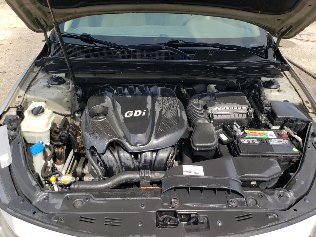 2011 KIA Optima VIN KNAGM4A70B5136055 Copart auction photo, vandalism / front end damage thumbnail 11