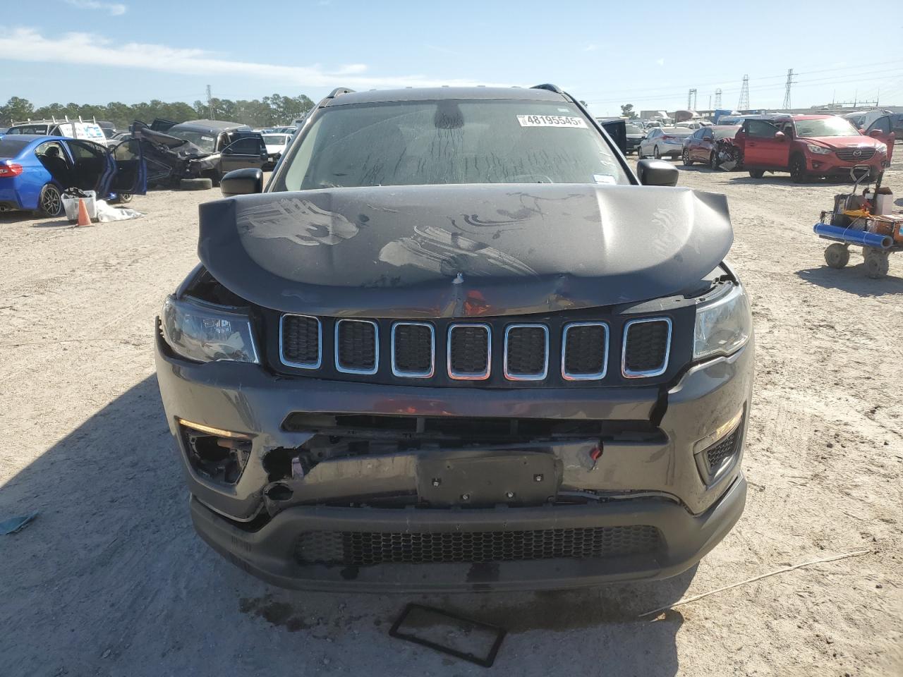 2018 Jeep Compass VIN 3C4NJDAB9JT126632 Copart auction photo, front end / minor dent/scratches damage thumbnail 5