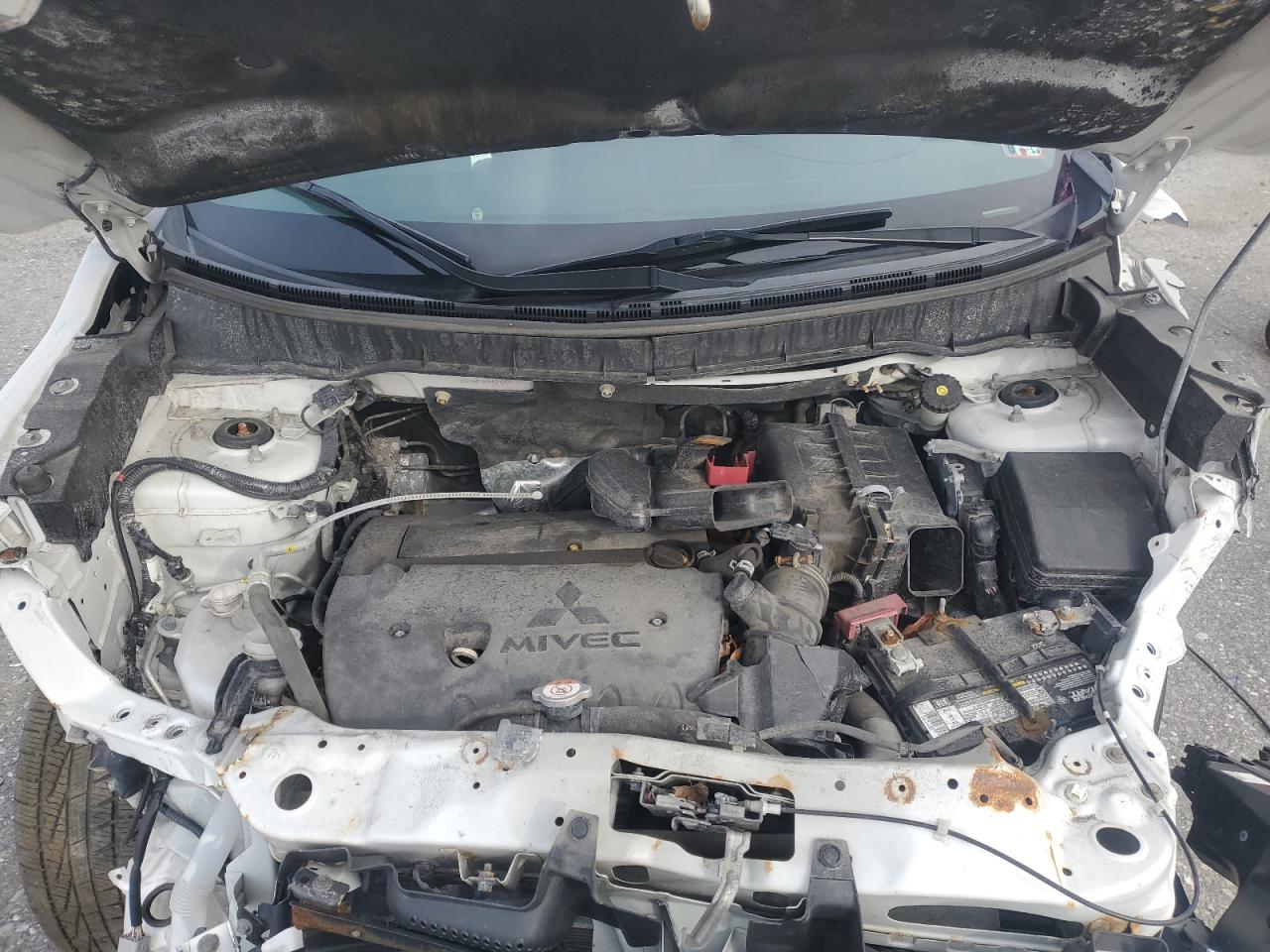 2020 Mitsubishi Outlander VIN JA4AP3AUXLU012666 Copart auction photo, front end / side damage thumbnail 11