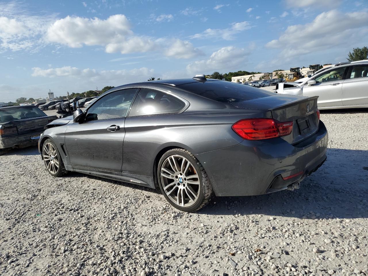 2015 BMW 4er VIN WBA3N3C54FK233395 Copart auction photo, front end damage thumbnail 2