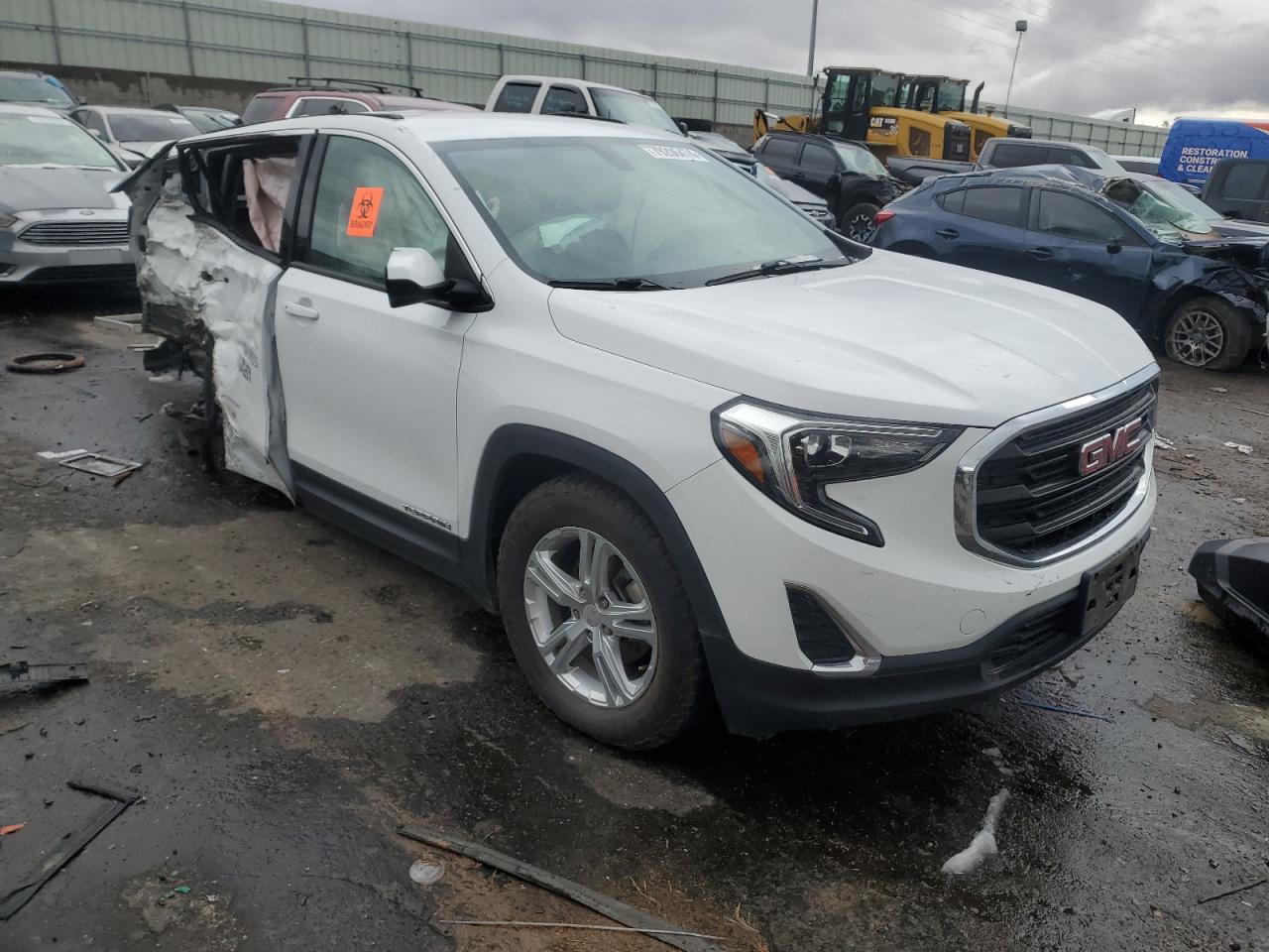 2018 GMC Terrain VIN 3GKALTEV7JL297052 Copart auction photo, all over damage thumbnail 4