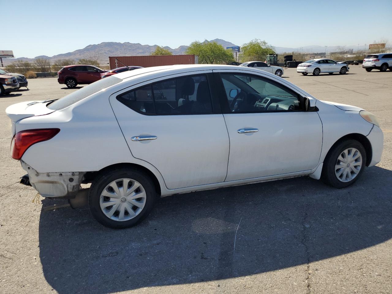 2014 Nissan Versa VIN 3N1CN7AP2EL833492 Copart auction photo, rear end / minor dent/scratches damage thumbnail 3