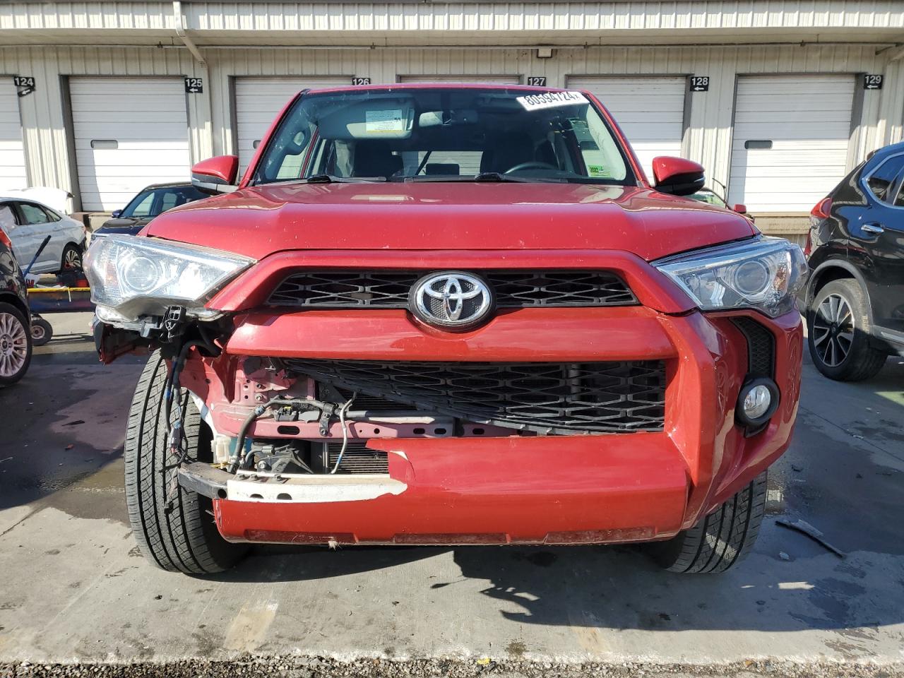 2016 Toyota 4Runner VIN JTEBU5JR2G5370611 Copart auction photo, front end damage thumbnail 5