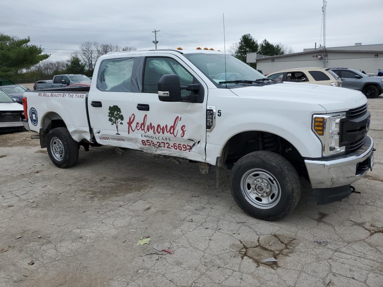 2019 Ford F250 VIN 1FT7W2B60KEG69210 Copart auction photo, all over damage thumbnail 4