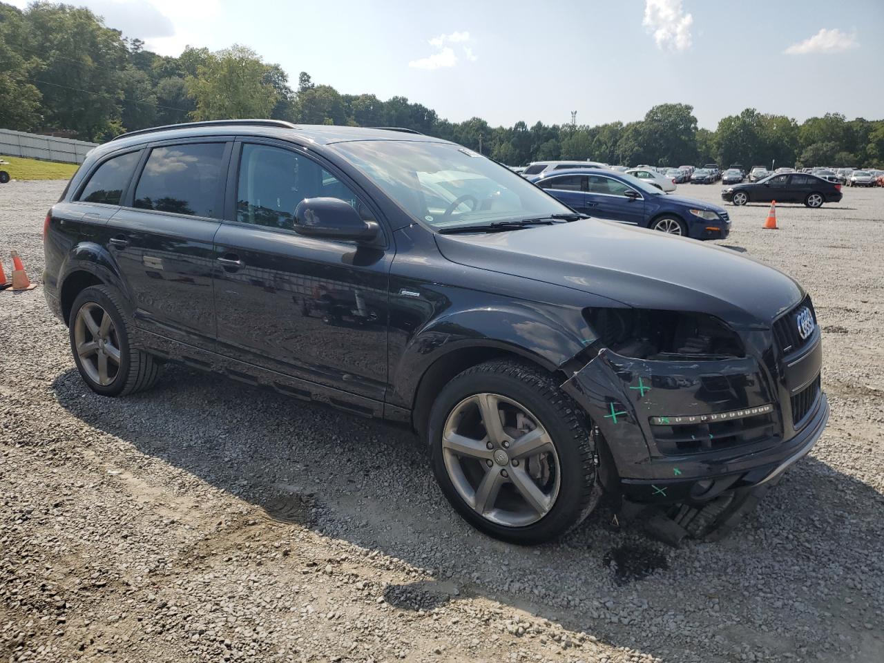 2015 Audi Q7 VIN WA1LGAFE5FD007104 Copart auction photo, front end damage thumbnail 4