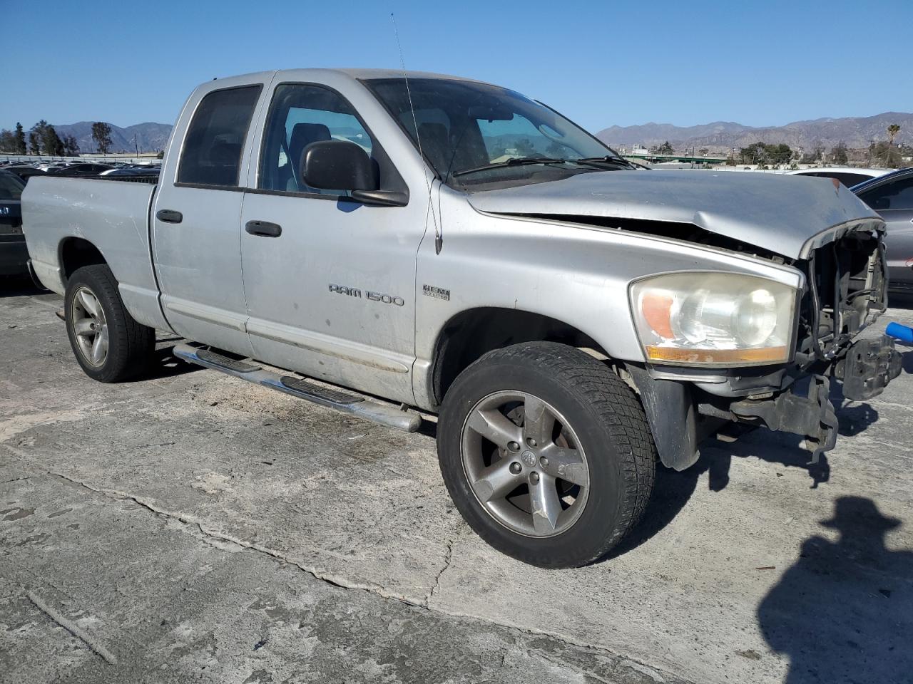 2006 Dodge RAM VIN 1D7HU18266S678614 Copart auction photo, front end / side damage thumbnail 4