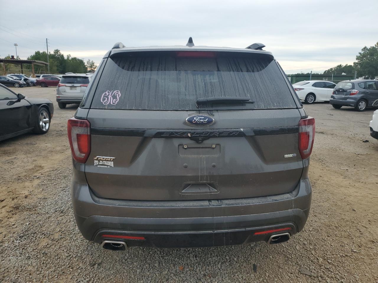 2017 Ford Explorer VIN 1FM5K8GT2HGA01518 Copart auction photo, top/roof damage thumbnail 6