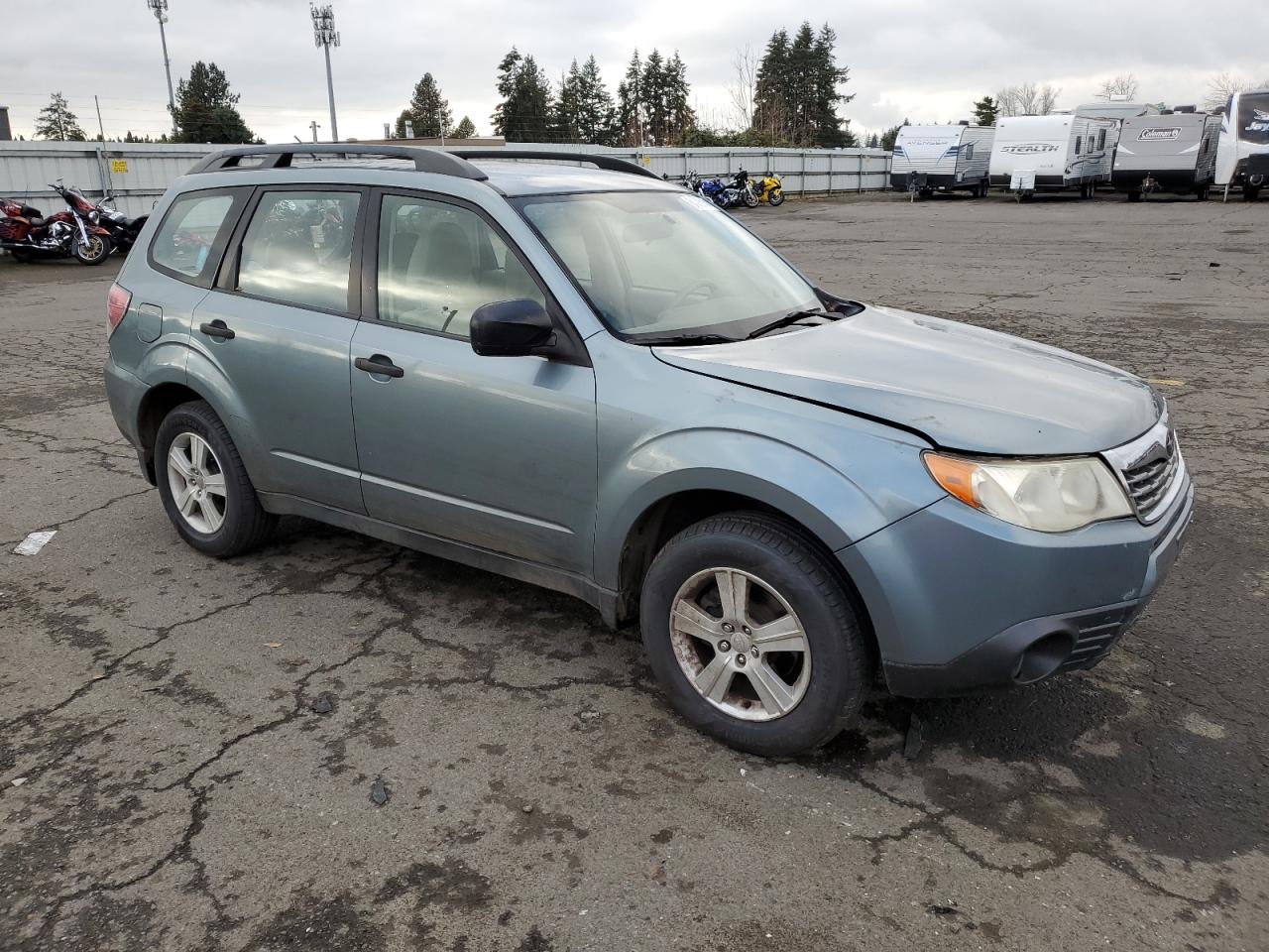 2010 Subaru Forester VIN JF2SH6BC7AH790249 Copart auction photo, front end damage thumbnail 4