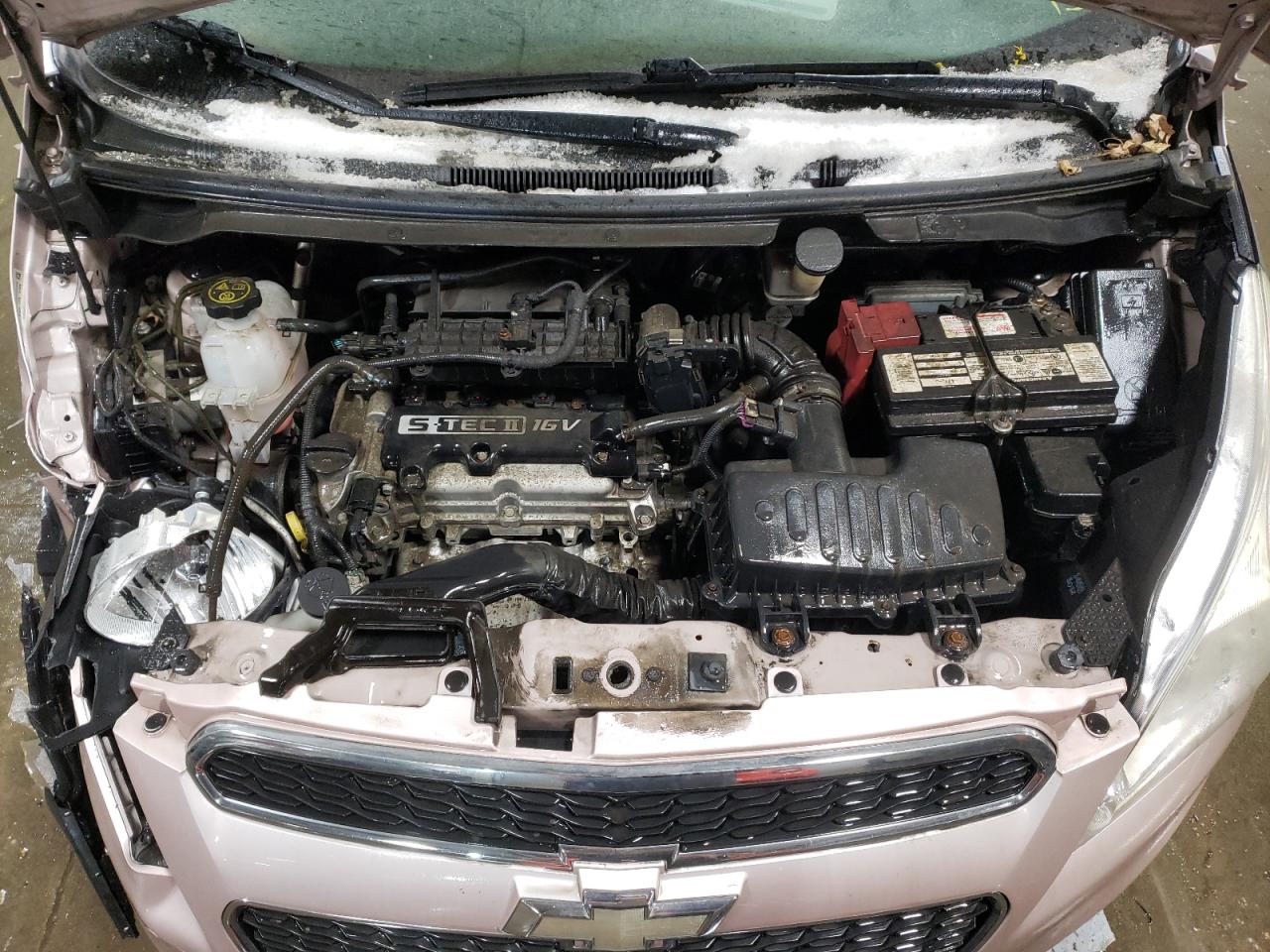 2013 Chevrolet Spark VIN KL8CD6S92DC620099 Copart auction photo, front end damage thumbnail 11