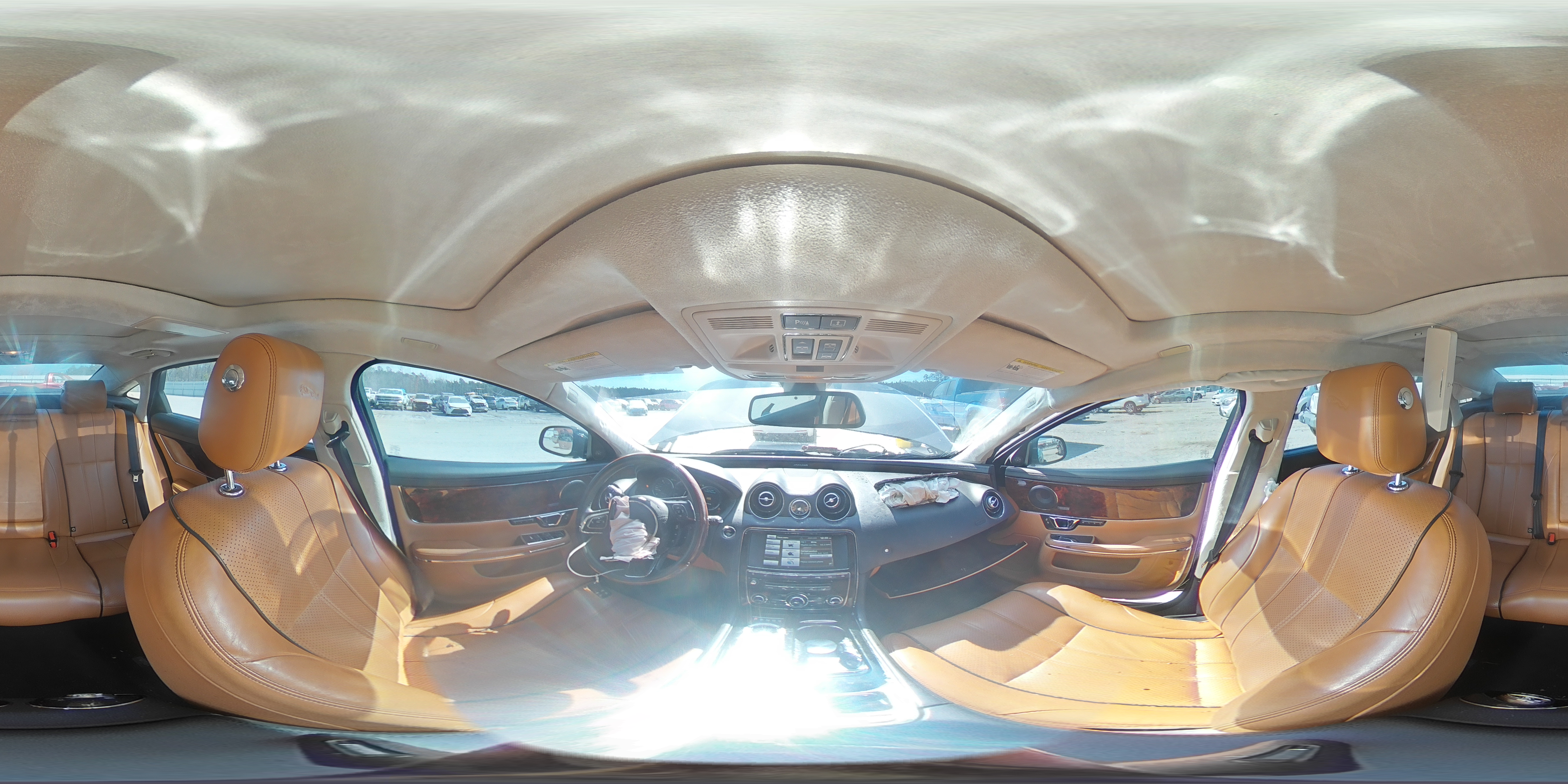 2015 Jaguar XJ VIN SAJWA2GZ5F8V87671 Copart auction photo, front end / side damage thumbnail 13