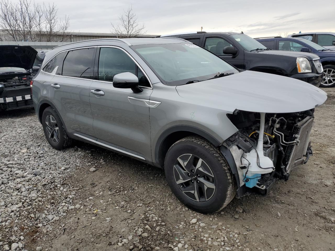 2022 KIA Sorento VIN KNDRG4LG3N5090659 Copart auction photo, front end damage thumbnail 4