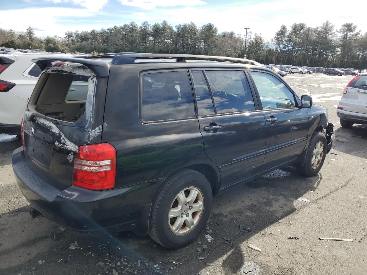 2003 Toyota Highlander VIN JTEGF21A130084202 Copart auction photo, front end / rear end damage thumbnail 3