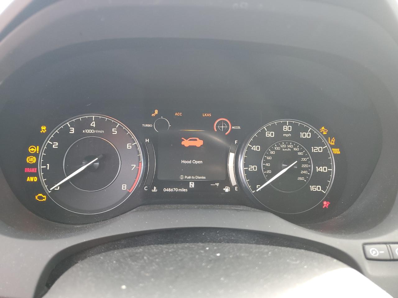 2021 Acura RDX VIN 5J8TC2H53ML028607 Copart auction photo, front end / side damage thumbnail 9
