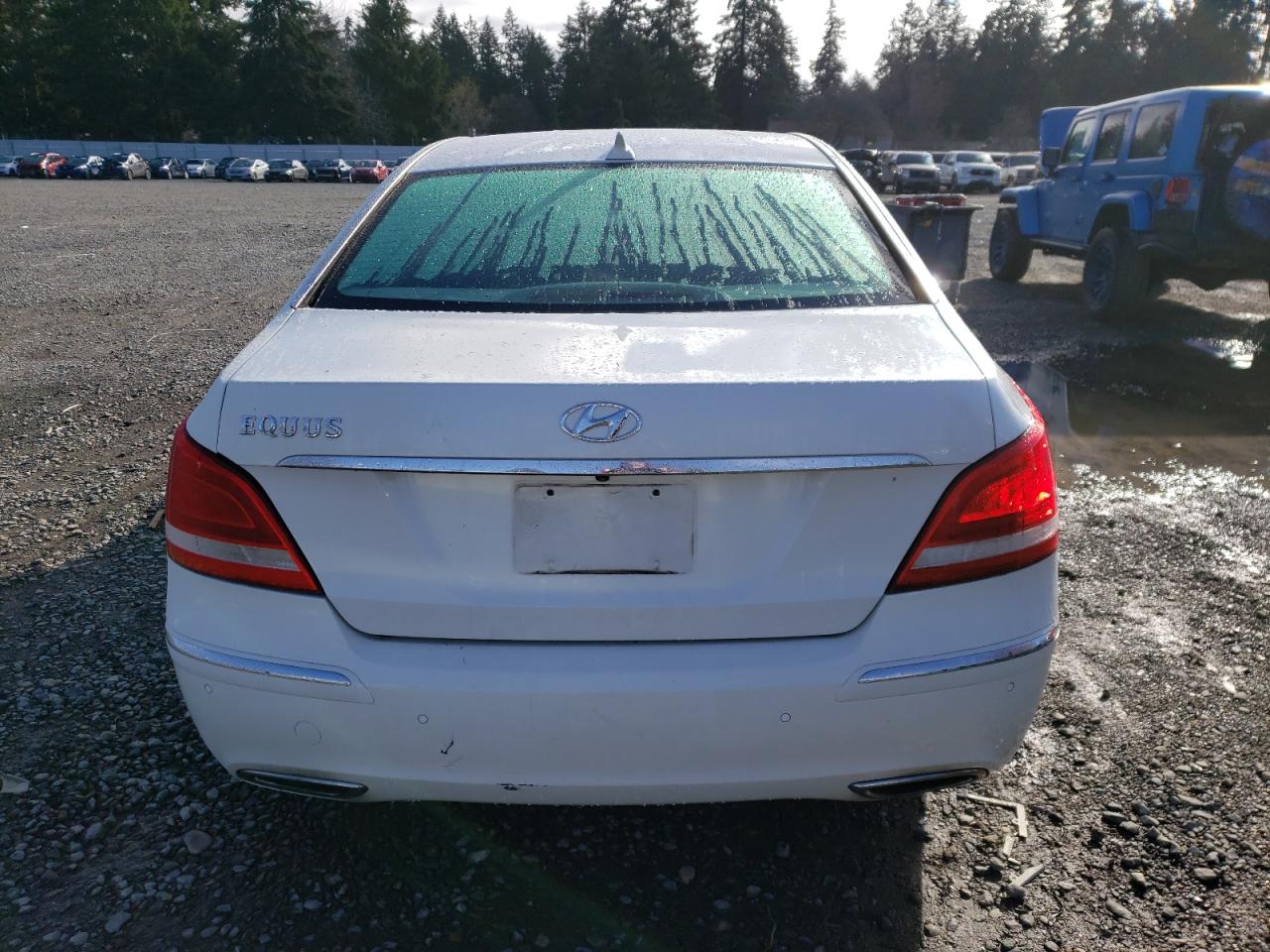 2013 Hyundai Equus VIN KMHGH4JH8DU058256 Copart auction photo, front end / rear end damage thumbnail 6
