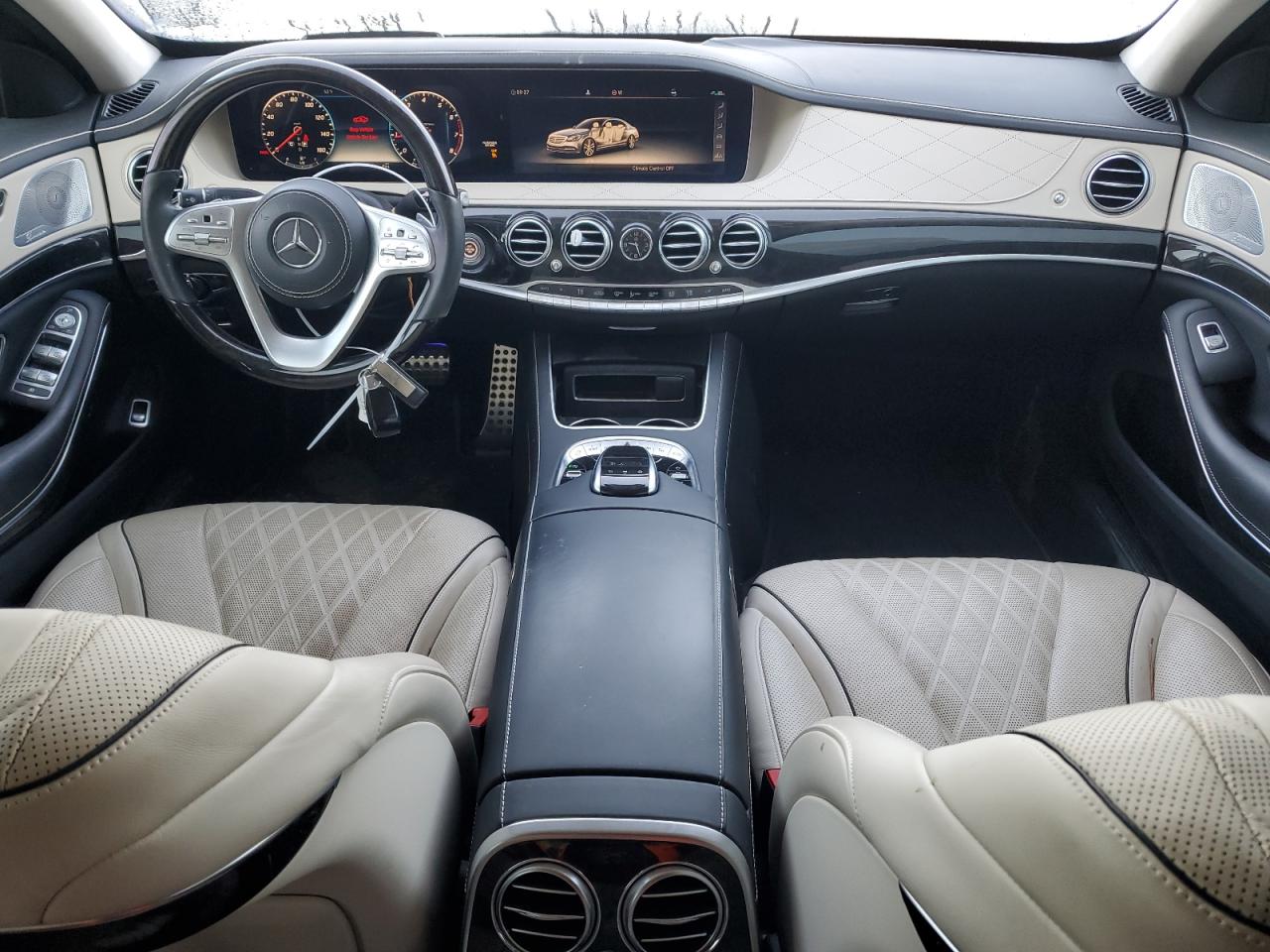 2019 Mercedes-Benz S-klasse VIN WDDUG8DB6KA474822 Copart auction photo, front end damage thumbnail 8