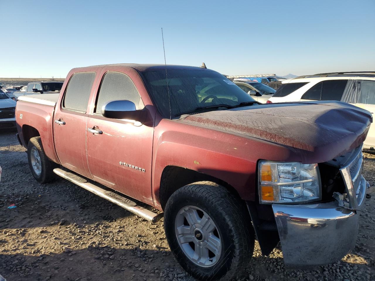 2013 Chevrolet Silverado VIN 3GCPKSE73DG176990 Copart auction photo, front end damage thumbnail 4
