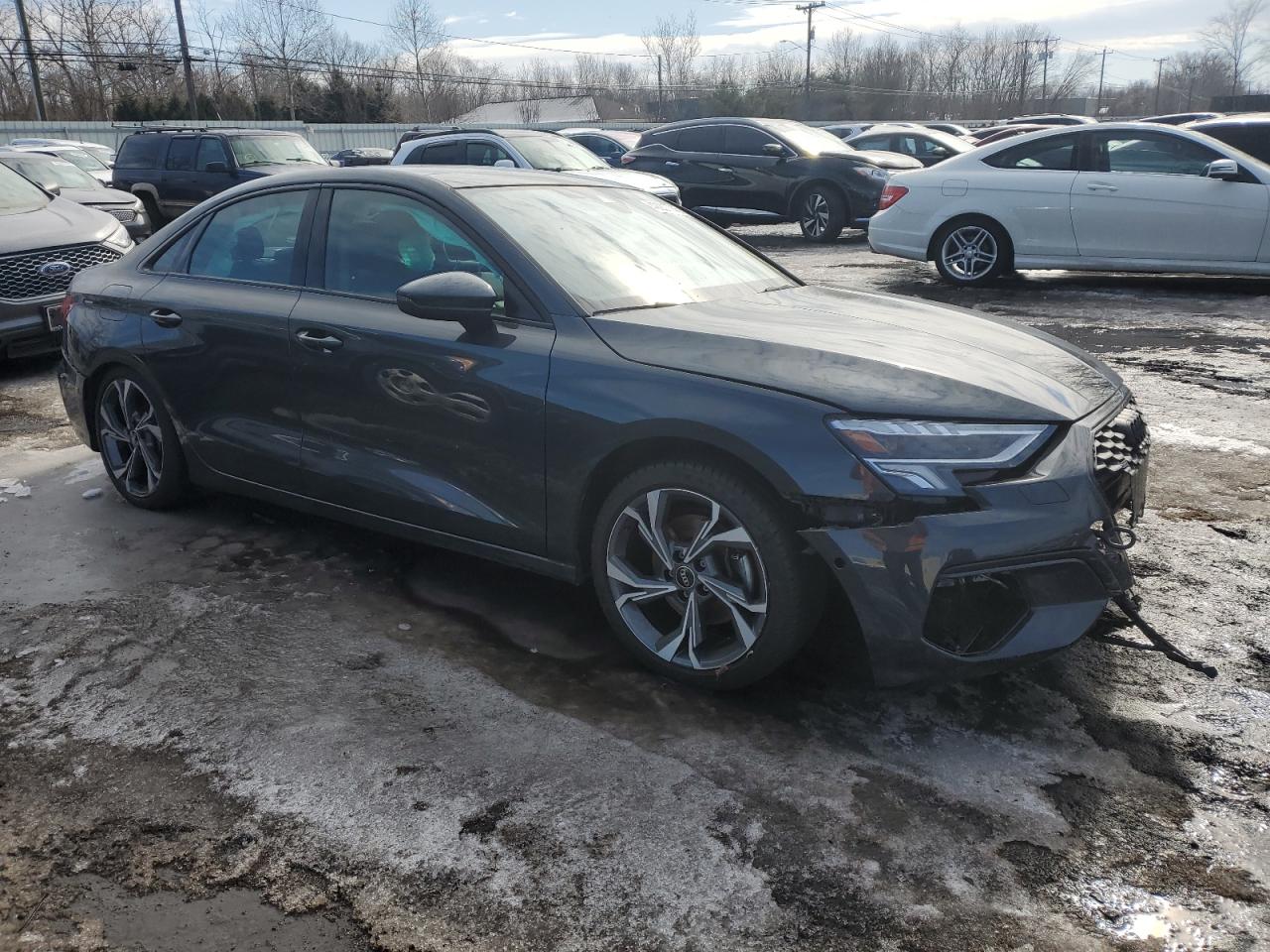 2023 Audi A3 VIN WAUGUDGY8PA127182 Copart auction photo, all over / rear end damage thumbnail 4