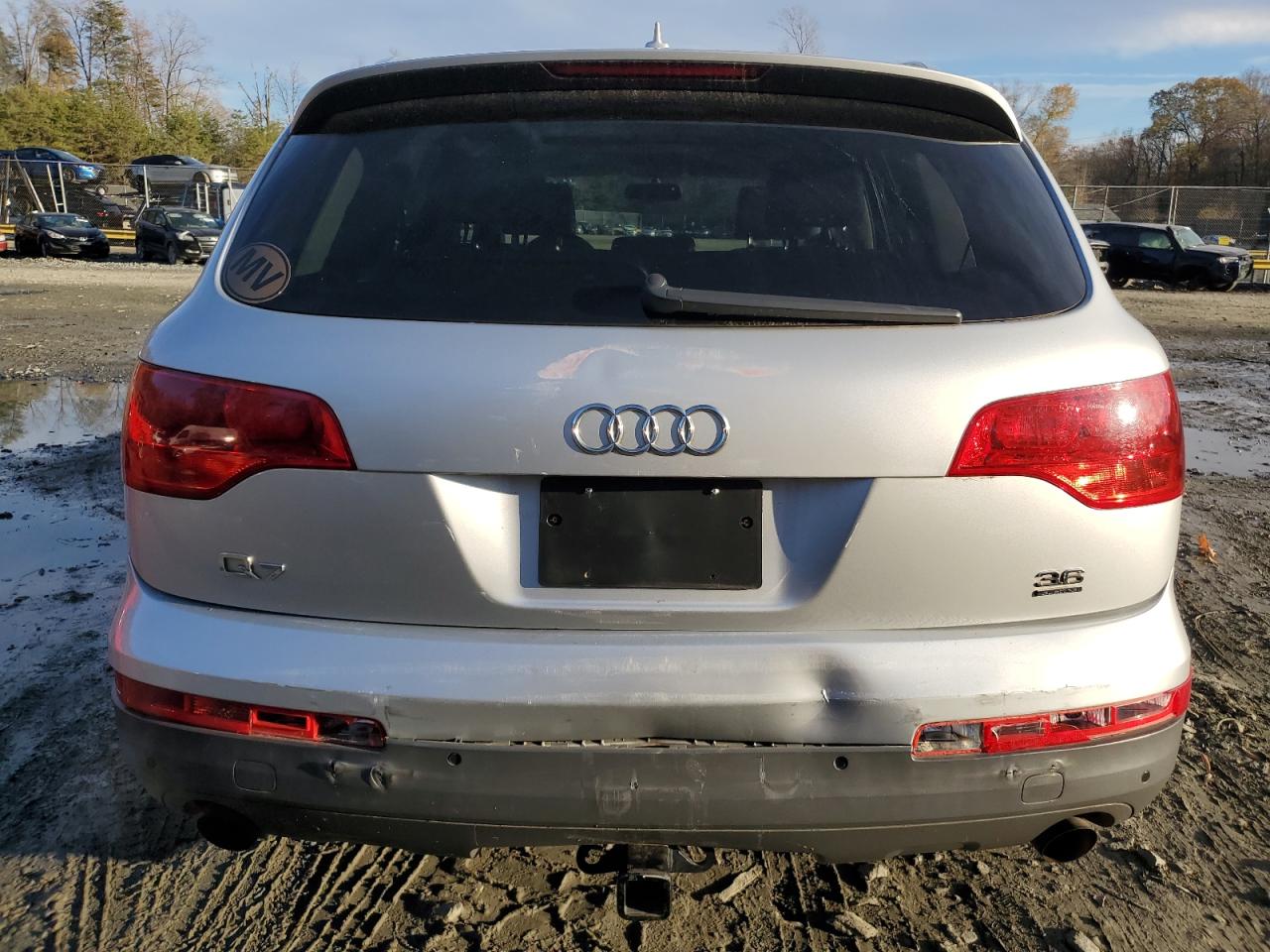2009 Audi Q7 VIN WA1AY74L19D028898 Copart auction photo, rear end damage thumbnail 6