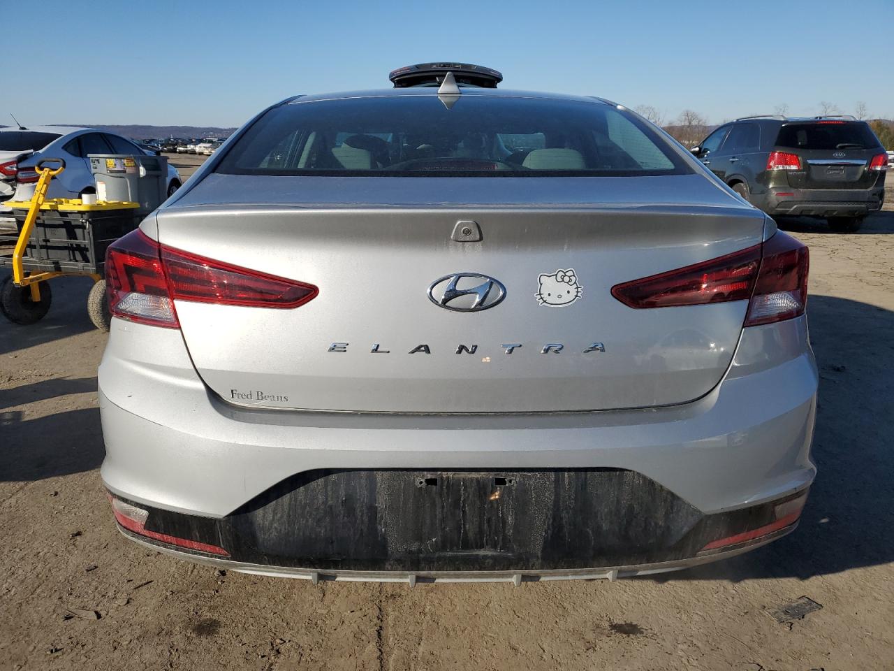2020 Hyundai Elantra VIN KMHD84LF6LU983860 Copart auction photo, front end damage thumbnail 6