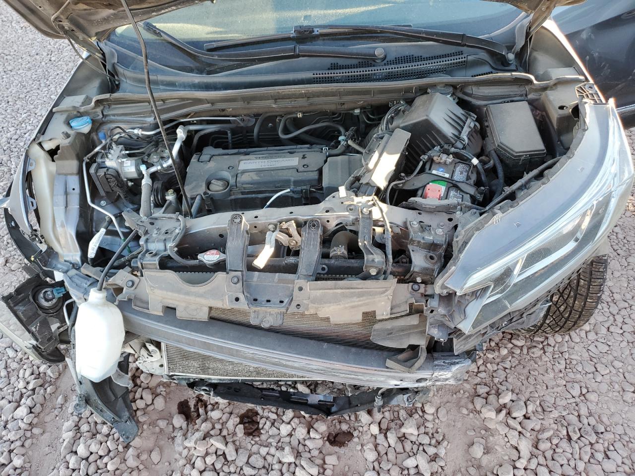 2015 Honda CR-V VIN 3CZRM3H36FG717660 Copart auction photo, all over damage thumbnail 13