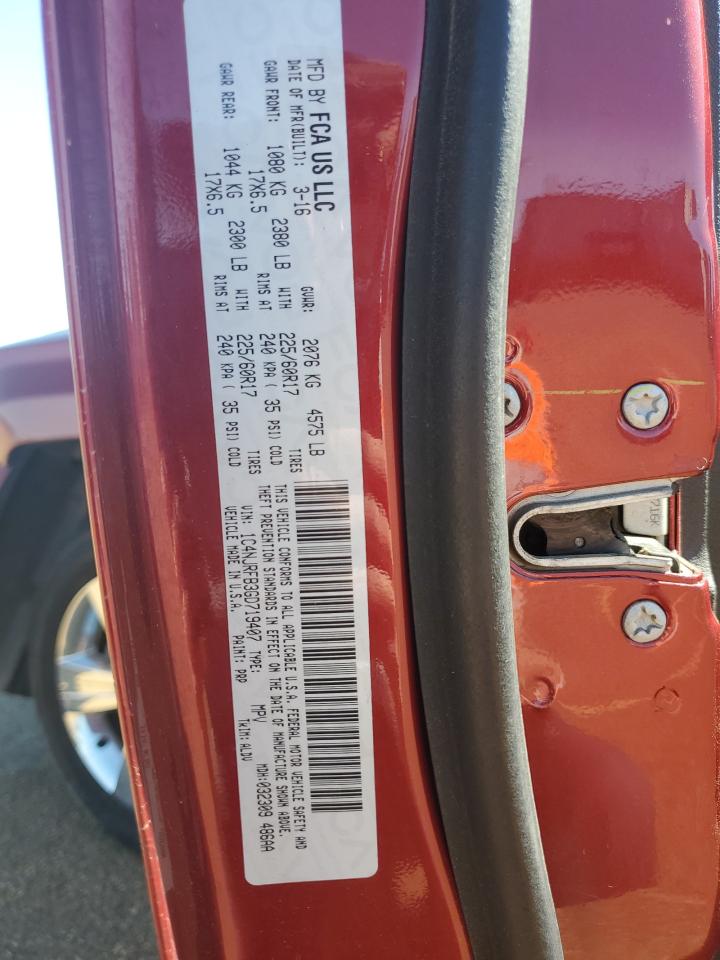2016 Jeep Liberty (Patriot) VIN 1C4NJRFB3GD719407 Copart auction photo, front end / minor dent/scratches damage thumbnail 15