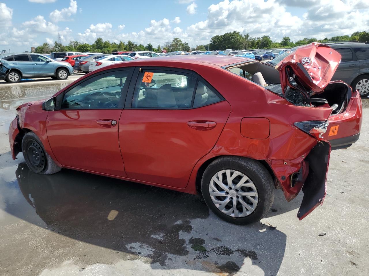 2017 Toyota Corolla VIN 5YFBURHE3HP732576 Copart auction photo, all over damage thumbnail 2