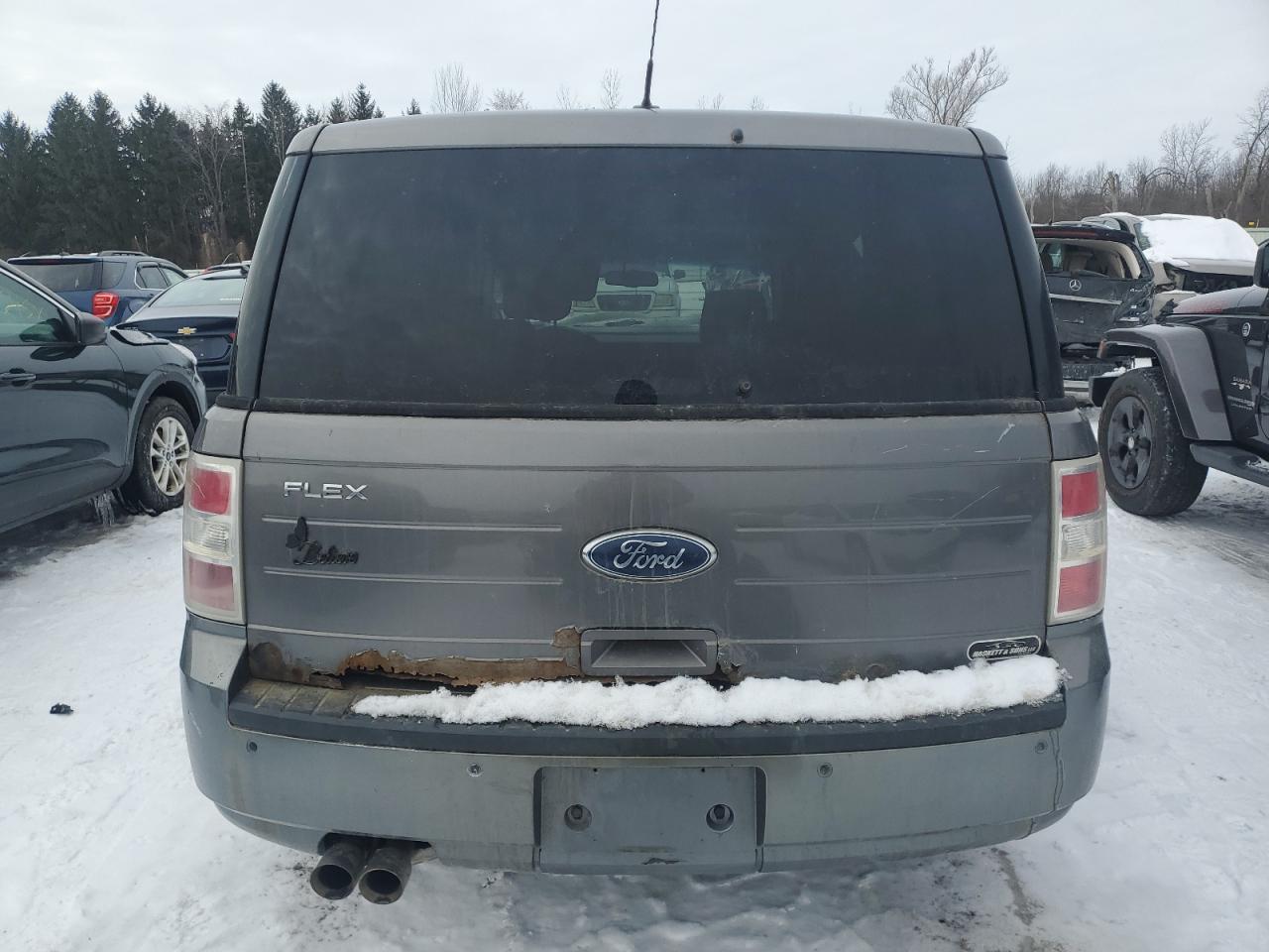 2010 Ford Flex VIN 2FMGK5BC9ABA28940 Copart auction photo, undercarriage / front end damage thumbnail 6