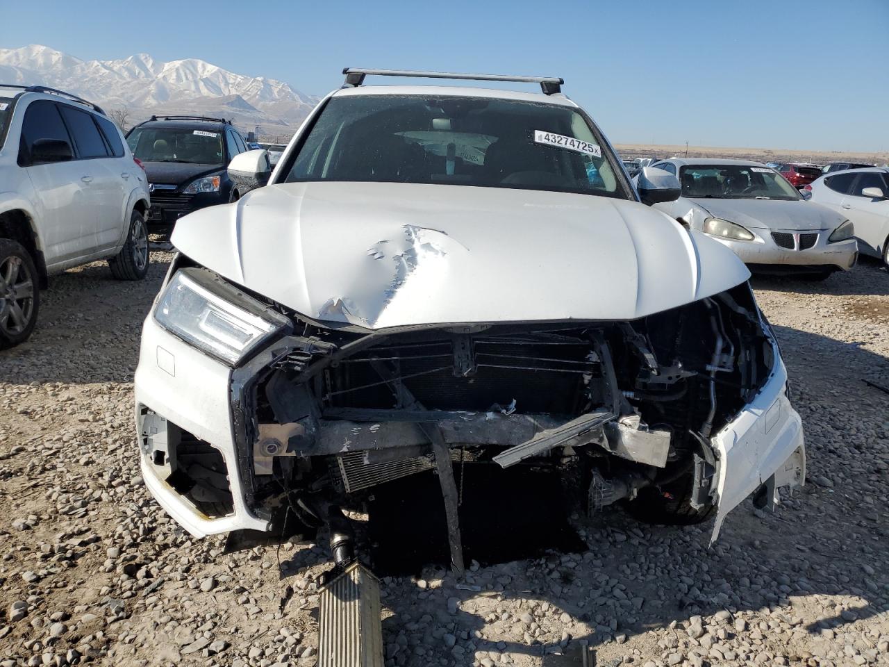2020 Audi Q5 VIN WA1ANAFY3L2003969 Copart auction photo, front end damage thumbnail 5