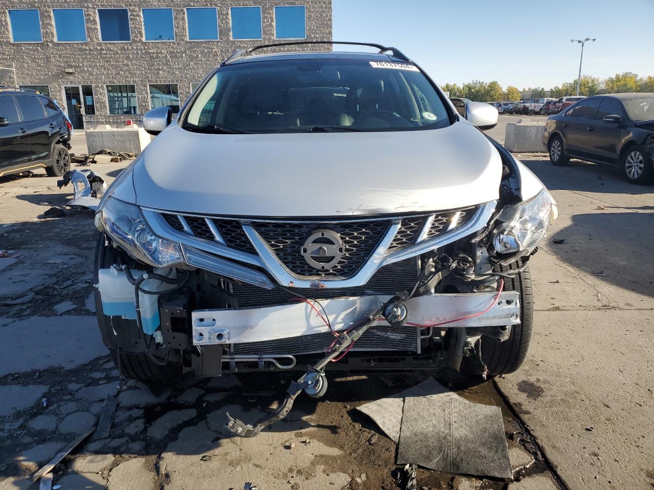 2011 Nissan Murano VIN JN8AZ1MW6BW180040 Copart auction photo, front end damage thumbnail 5