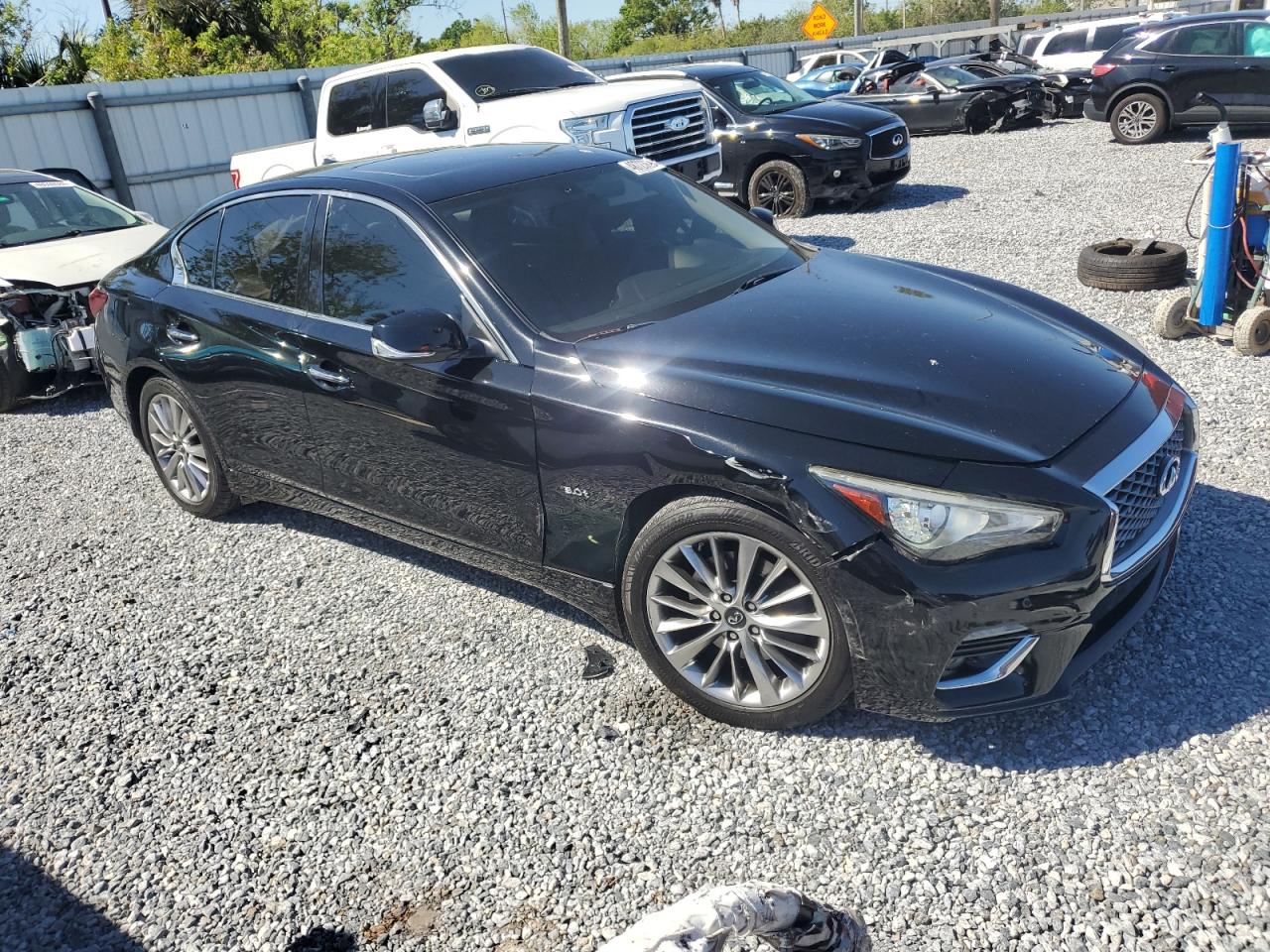 2018 Infiniti Q50 VIN JN1EV7AR0JM430556 Copart auction photo, front end damage thumbnail 4