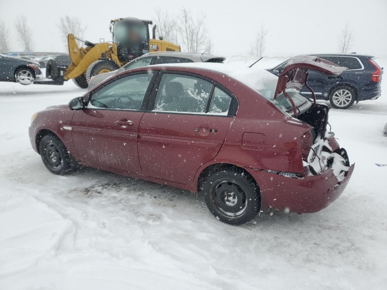 2007 Hyundai Accent VIN KMHCN45C07U072761 Copart auction photo, rear end damage thumbnail 2