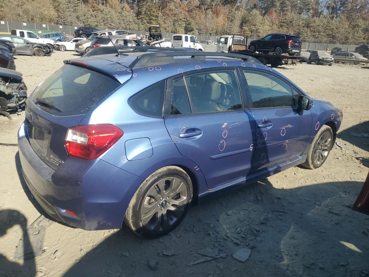 2015 Subaru Impreza VIN JF1GPAV60FH202849 Copart auction photo, all over damage thumbnail 3