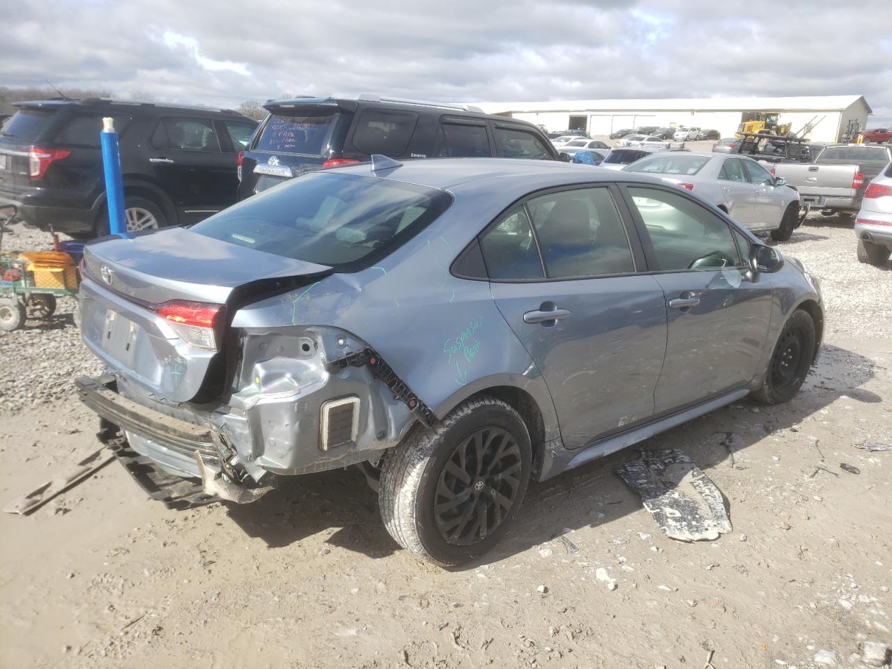 2020 Toyota Corolla VIN JTDEPRAE9LJ083216 Copart auction photo, rear end damage thumbnail 3