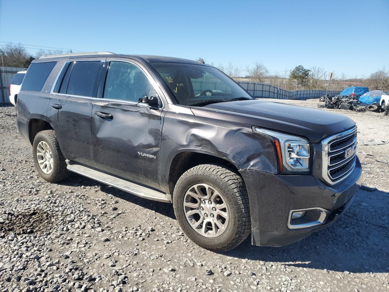 2015 GMC Yukon VIN 1GKS1BKC9FR273732 Copart auction photo, side damage thumbnail 4