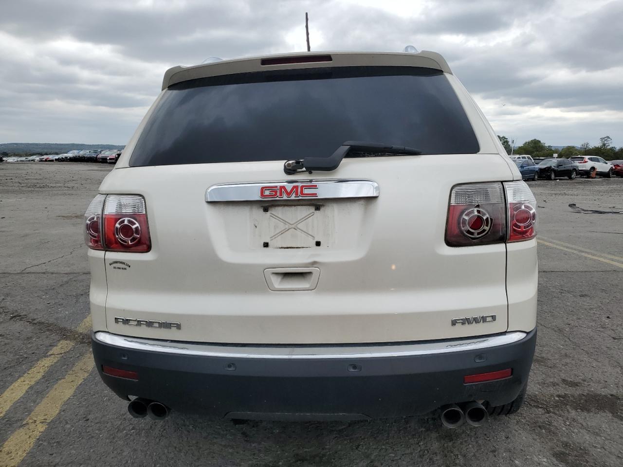 2008 GMC Acadia VIN 1GKEV23778J279372 Copart auction photo, burn damage thumbnail 6