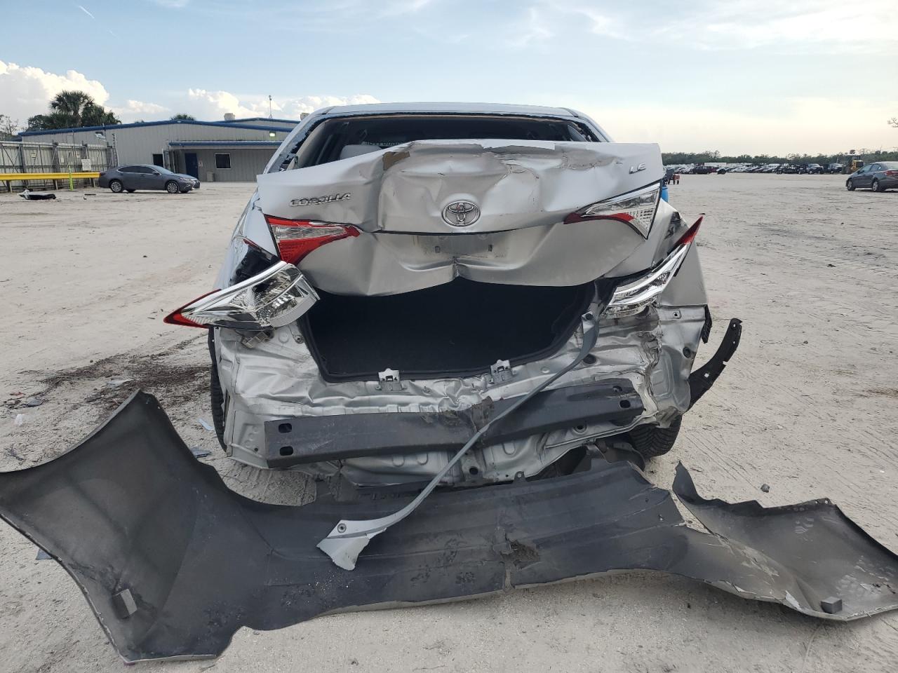 2016 Toyota Corolla VIN 2T1BURHE2GC548681 Copart auction photo, rear end / hail damage thumbnail 6