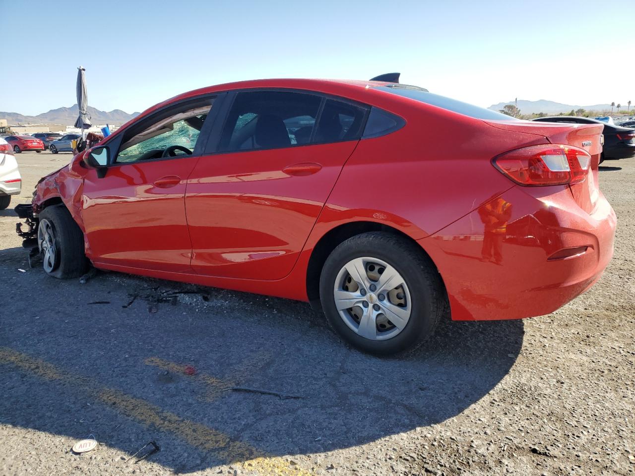 2018 Chevrolet Cruze VIN 1G1BC5SM3J7146195 Copart auction photo, rollover damage thumbnail 2